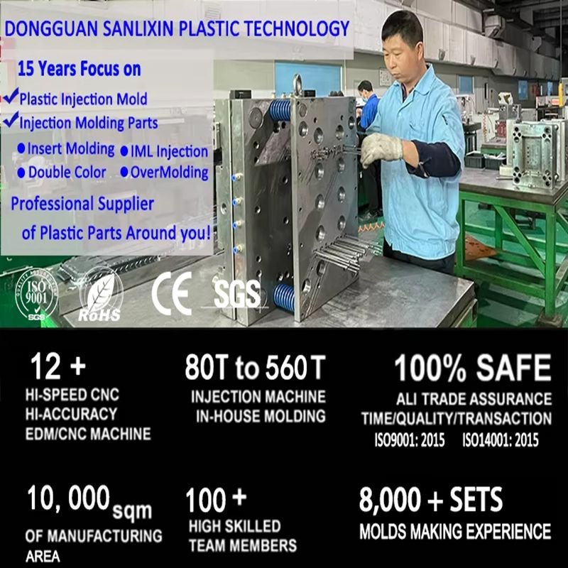 SLX Best Selling Customized Auto Motor Automotive Plastic Injection Molding Design Plastic Housing Injection Parts Mold