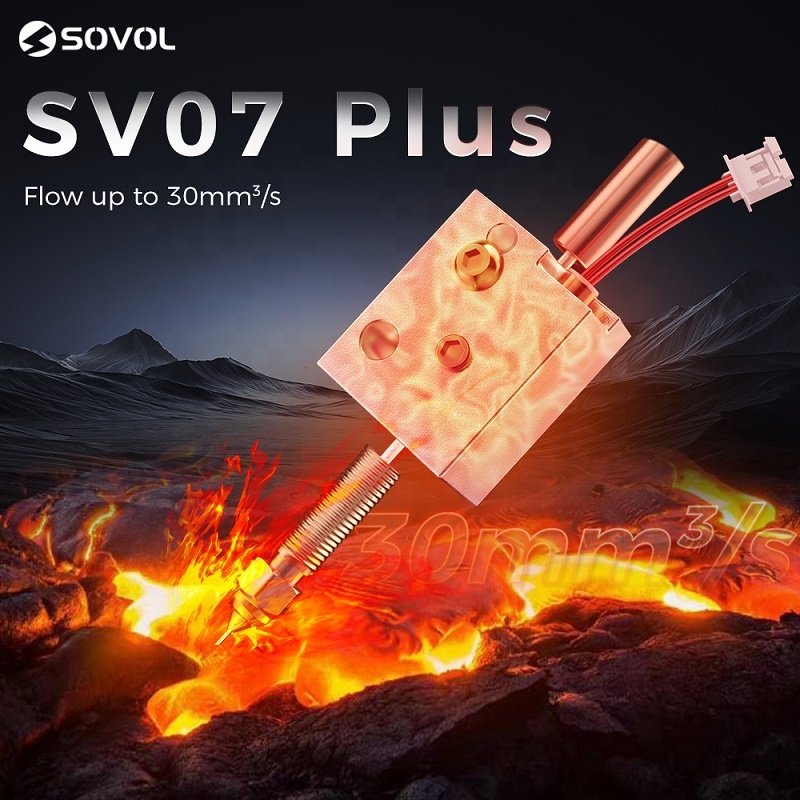 Wholesale SOVOL SV07 Plus Fast Printing 3D Printer FDM 3D Printer Machine Max Printing Size 300*300*350mm Printing Speed 500mm/s