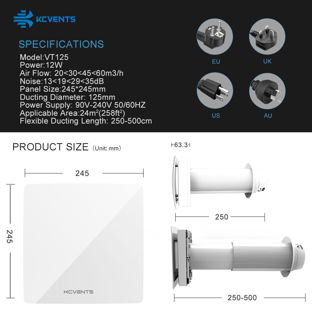 Energy Saving Auto Shutter Fresh Air Ductless Wall Mounted HRV ERV Decentralized Air Recuperators for Living Room Bedroom