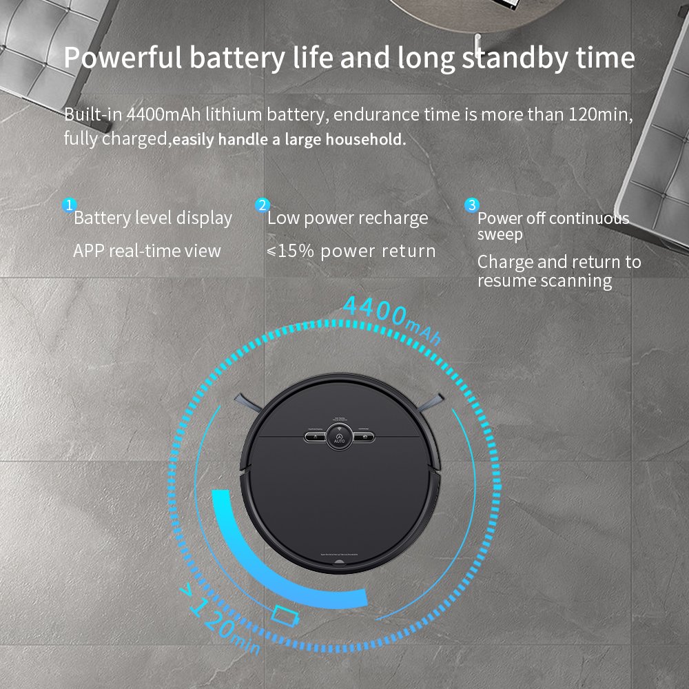 Gyroscope Robot Vacuum Cleaner 2500Pa Auto Charge Smart Wifi App House Room Cleaning Robot Vacuum Cleaner With Competitive Price