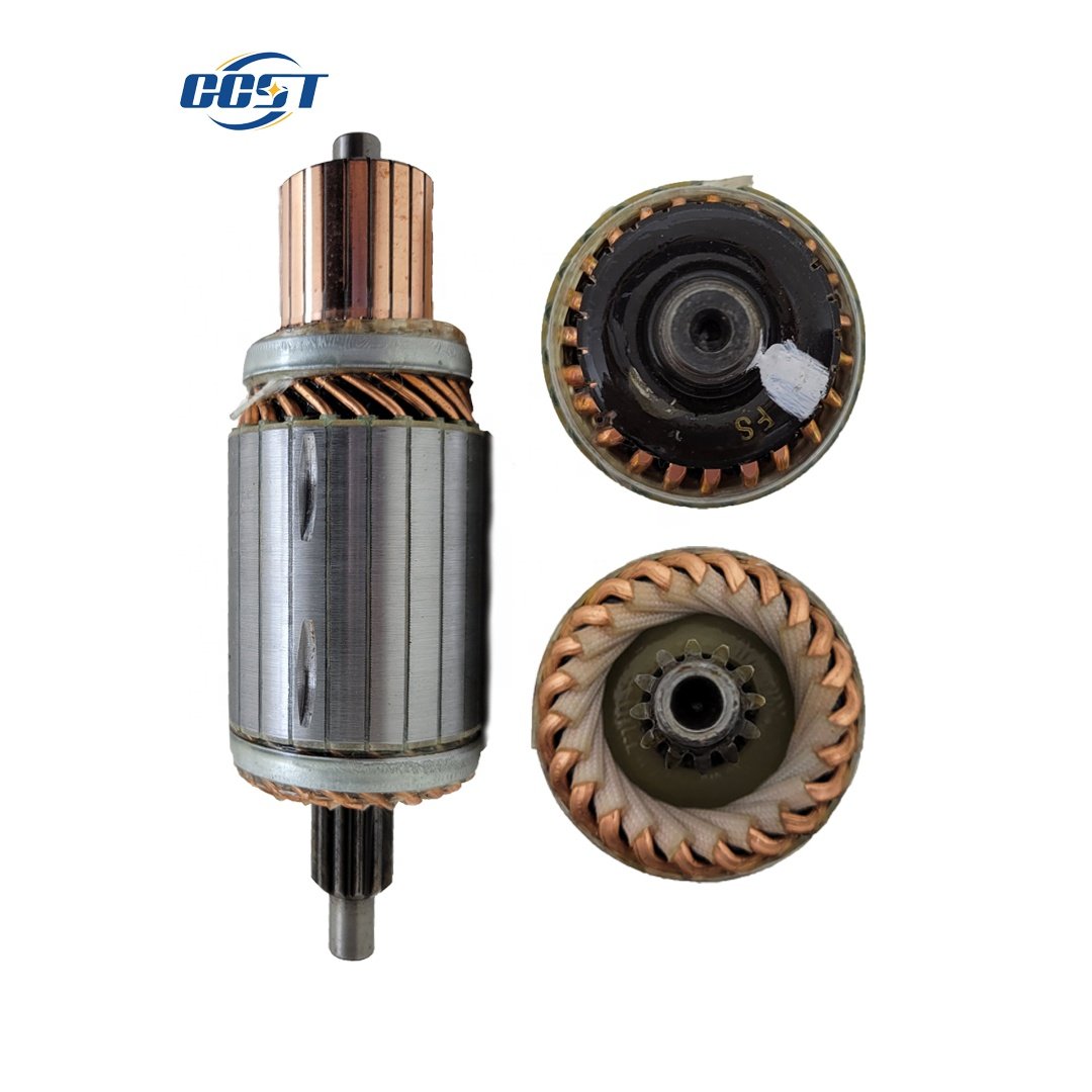 Longxun Auto Motor Armature 8980171490 24V SAK8017WD 5.0kw SAK9017YJ Starter 8980540630 4HK1 Starter Armature for HITACHI