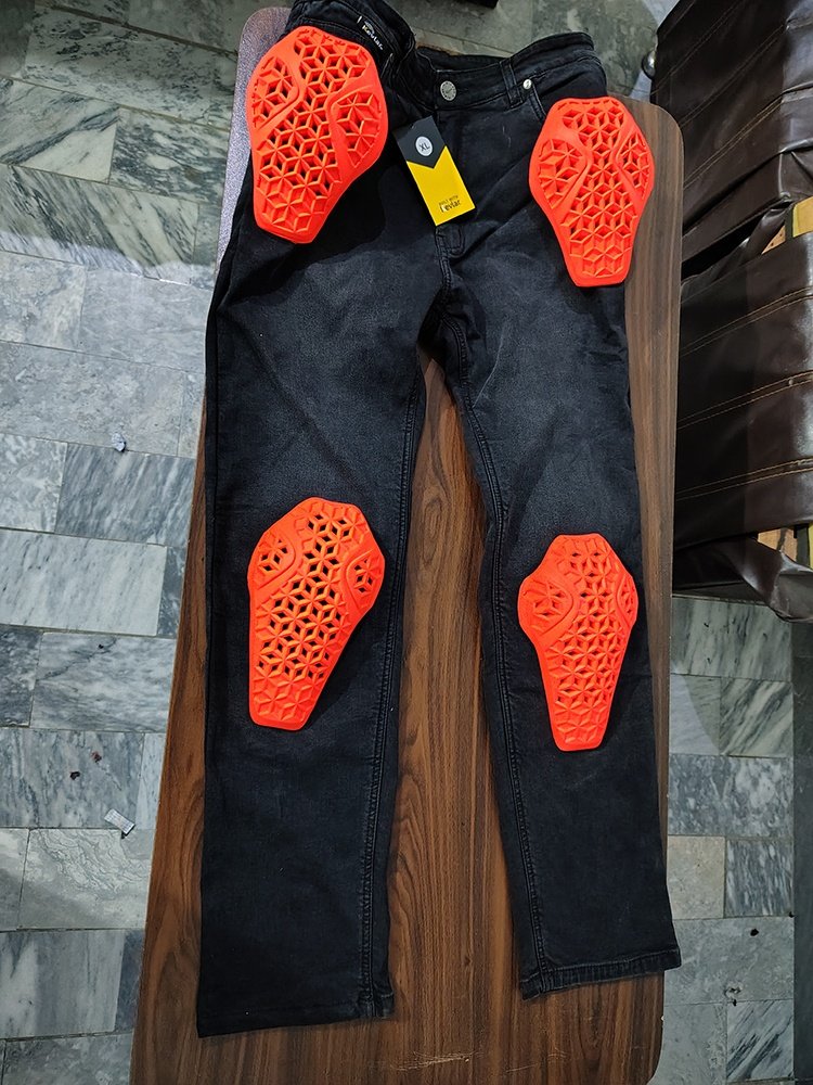 Level 2 Ce Approved Red Pads Racing Jeans for Men and Women Motocross Team Printed Protective Pants for Adults Motorcycle Riding