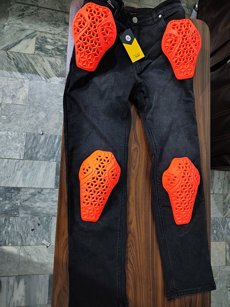 Level 2 Ce Approved Red Pads Racing Jeans for Men and Women Motocross Team Printed Protective Pants for Adults Motorcycle Riding