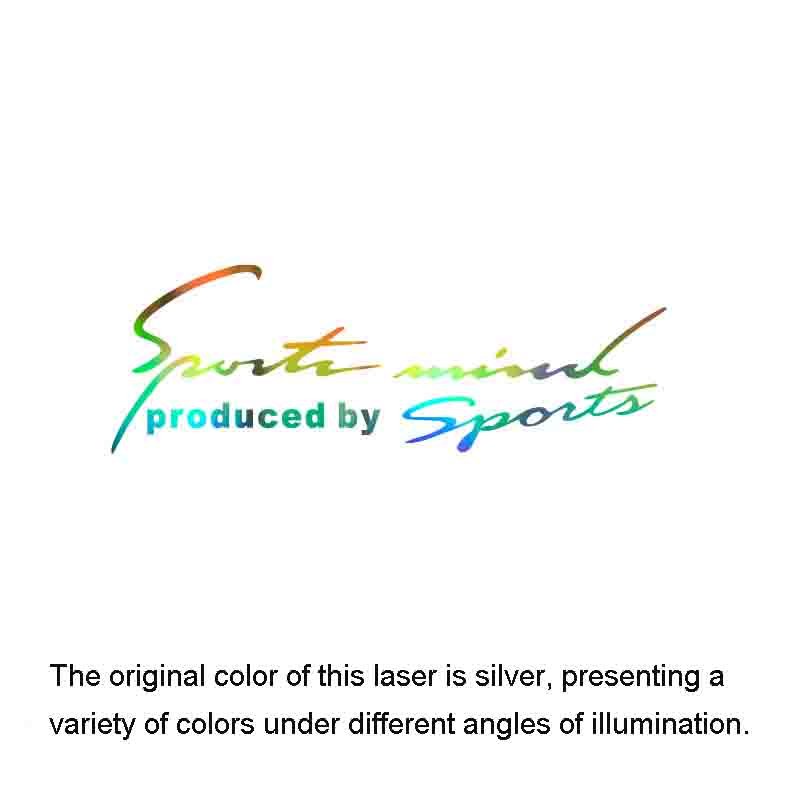 Custom Vehicle Sedan UV Proof Vinyl Laser Reflective Decal Auto Car Hood Bumper Scratch Coverage Sports DIY AD Decor Stickers