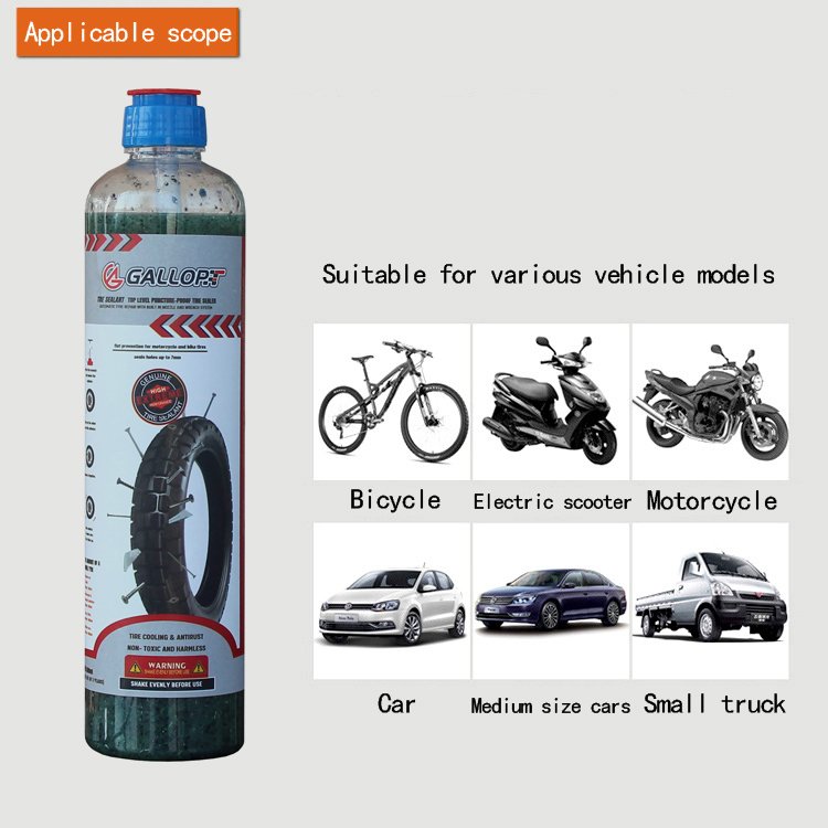 GALL 380ml 500ml Car Tire Sealant Electric Vehicle Vacuum Tire Repair Fluid Repair Factory Shipments Can Be Imported Exported