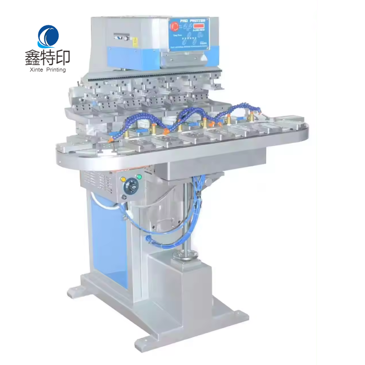 2 Color Tampon Pad Printer Full Electric Semi Automatic Auto Pad Printing Machine for Plastic Perfume Wine Glass Bottle Cup Cap