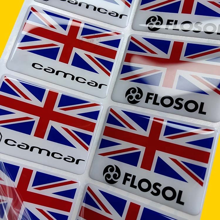 UV Stable Polyurethane Domed Emblem Water Proof Labels Gel Coated Auto Decal Motor Sign Sticker 3d Epoxy Resin Domed Car Badge