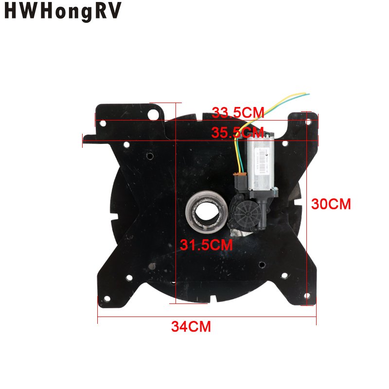 RV Power Auto Seat Swivel Adapter and Car Seat Swivel Mechanism Motor Home Rotating Passenger Seat Base