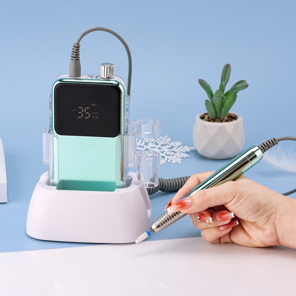 2025 Competitive Wholesales Price Brushless Motor High Power 85w Nail Drill Sander Machine Professional Rechargeable for Salon