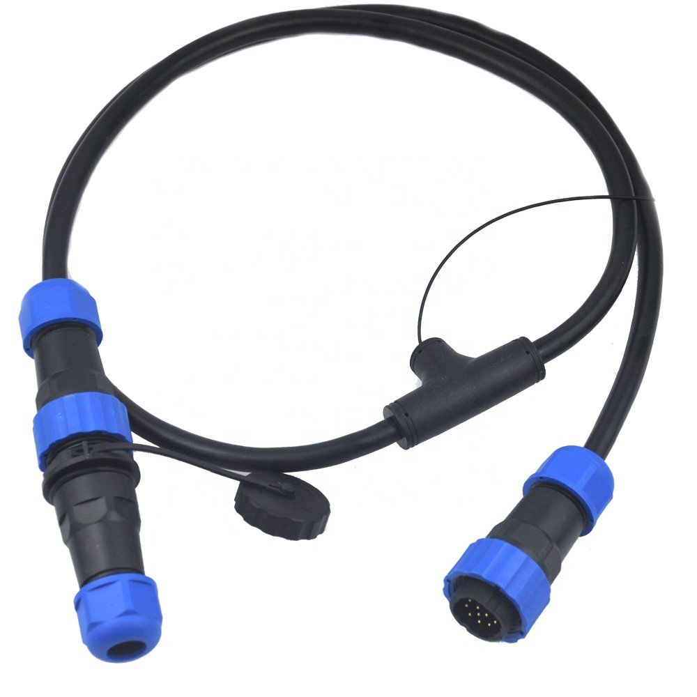 Male and Female 2pin 3pin 4pin 5pin 6pin 7pin 9Pin Waterproof Connector SP13 SP16 Back Nut IP68 Cable Connector Plug Socket