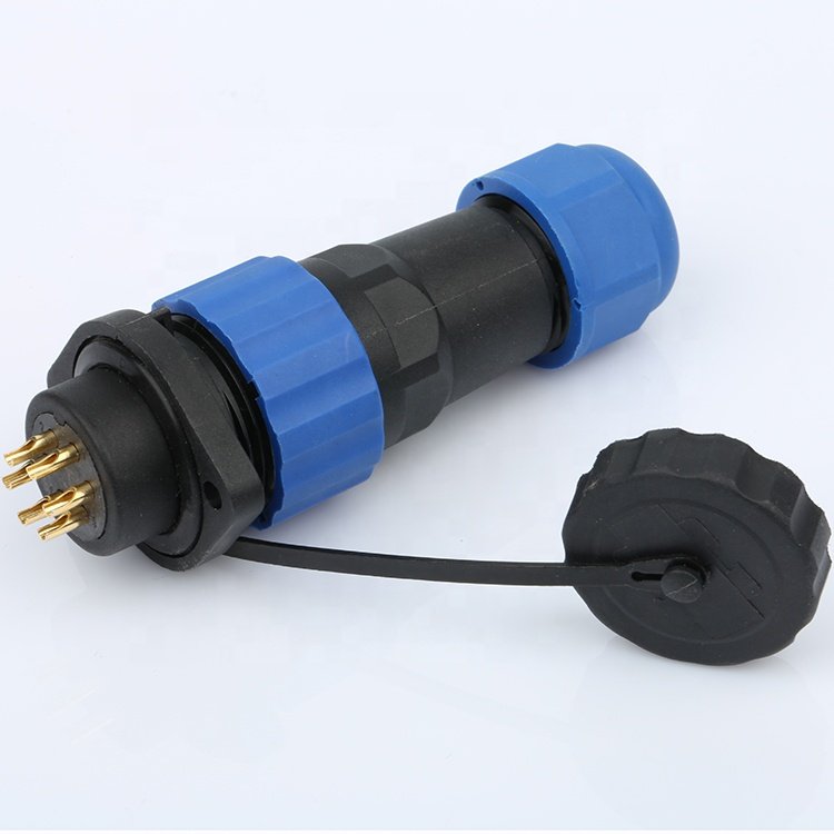 Male and Female 2pin 3pin 4pin 5pin 6pin 7pin 9Pin Waterproof Connector SP13 SP16 Back Nut IP68 Cable Connector Plug Socket