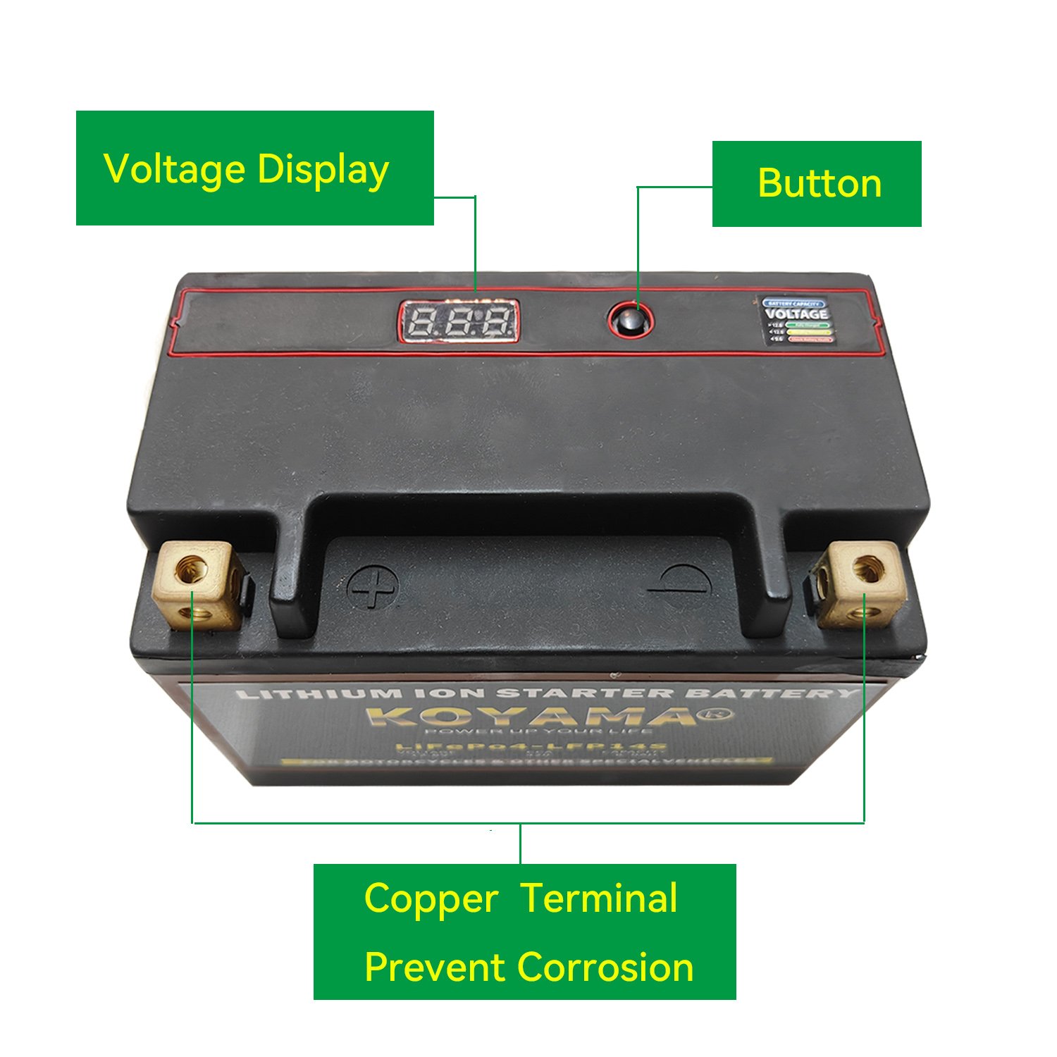 OEM Lithium Ion Batteries 12v 5ah 6ah 8ah LiFePO4 LFP12-BS Motorcycle Starting Battery for Power Sports