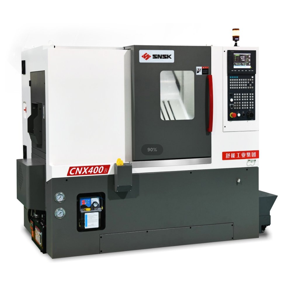 SNSK CNX400B 2 Axis Auto High Reliability Loader Small Parts Turret Parts Stock CNC Lathe Machine