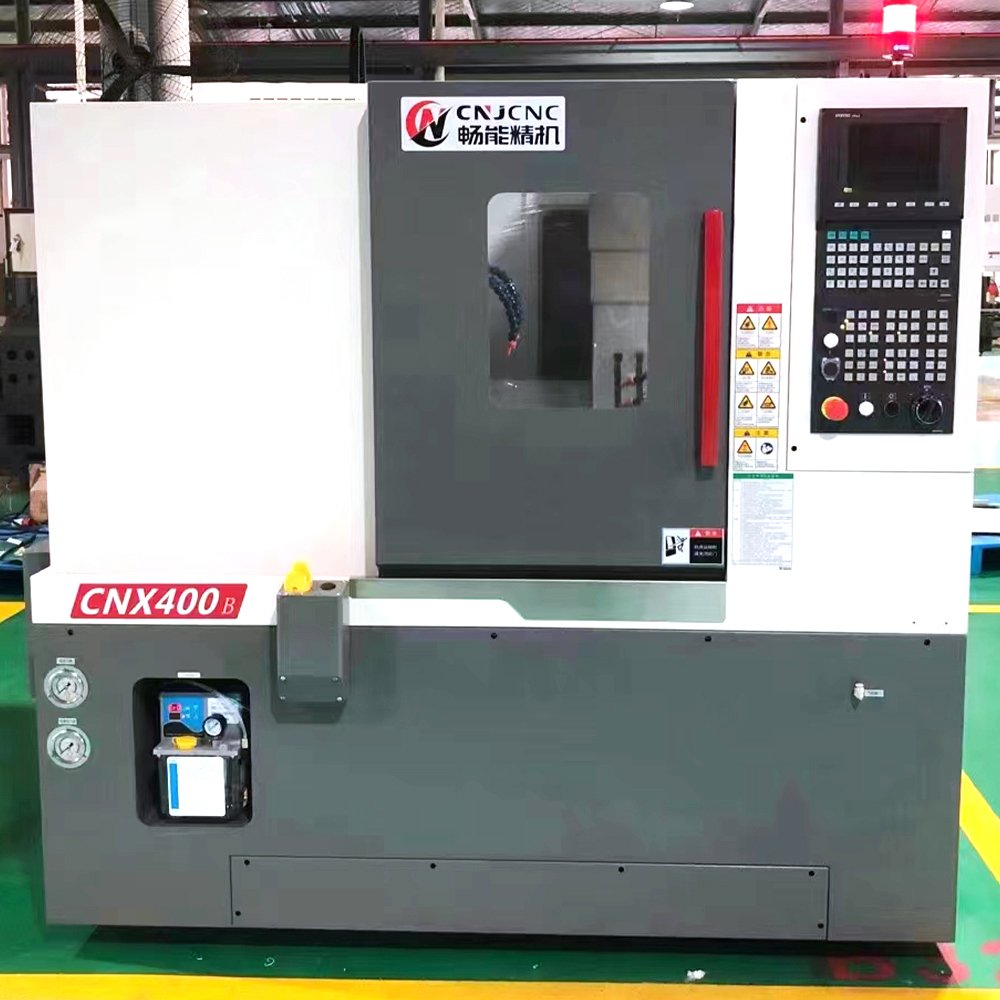 SNSK CNX400B 2 Axis Auto High Reliability Loader Small Parts Turret Parts Stock CNC Lathe Machine