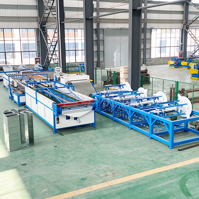 Auto Line Auto Pipe Duct Production Machine Air Duct Making Machine for Metal Metallurgy Factory Direct Price