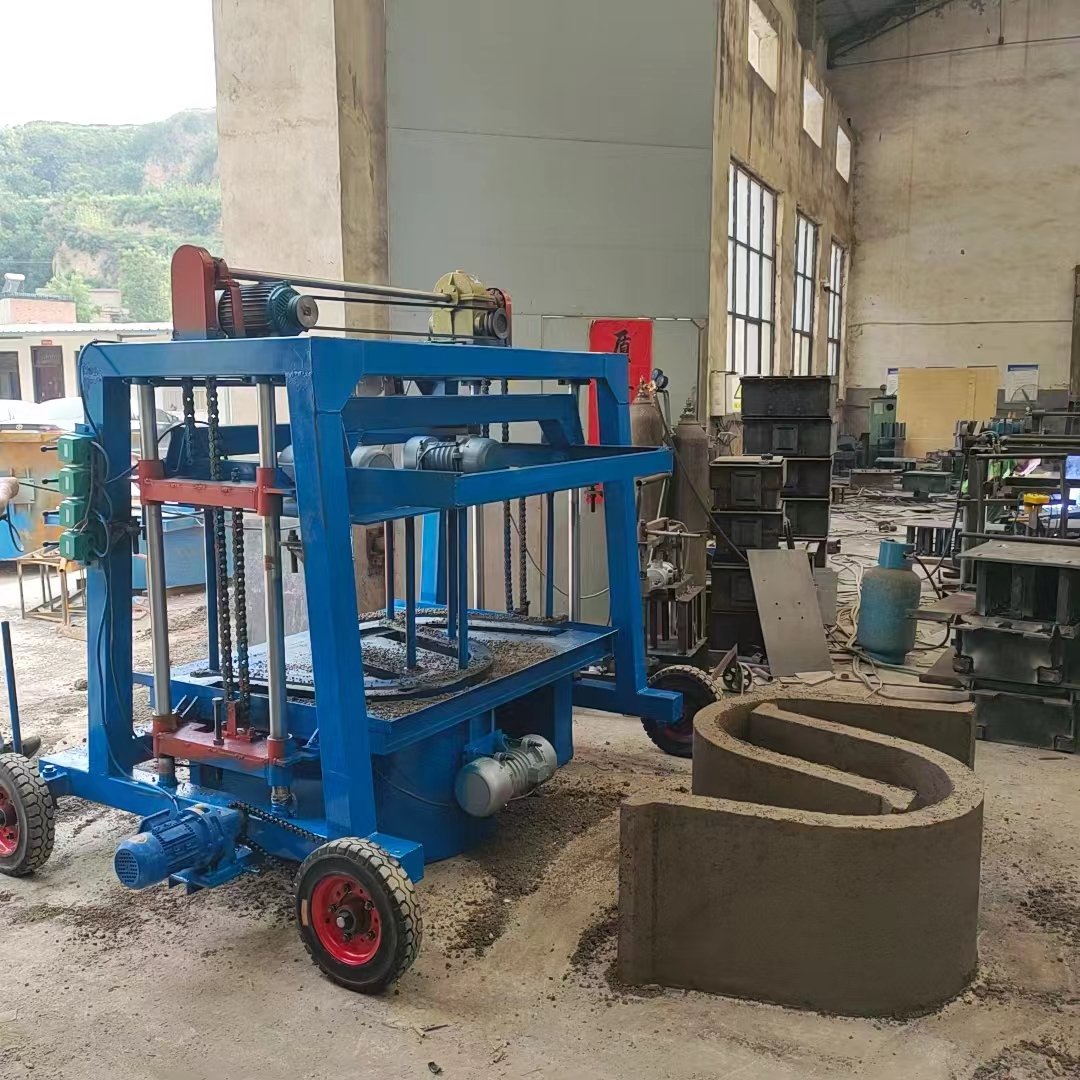Mobile Brick Machine Drainage Pipe Water Conservancy Channel Ring Well Forming Machine