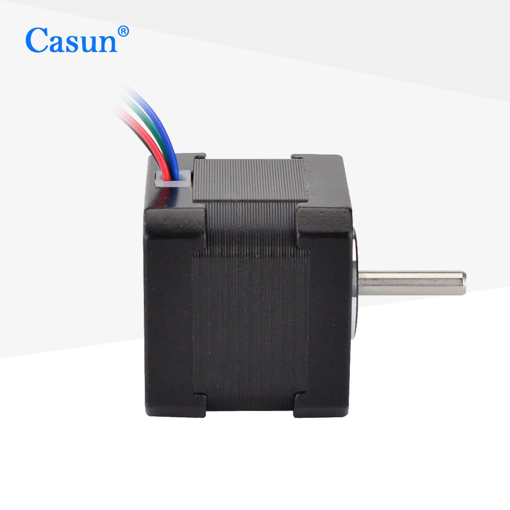 12V DC Motor Nema 17 23 32 34 42 57 Hybrid Stepper Motor 17HS13 Electric Flat Step Motor 0.4 Amp, Black