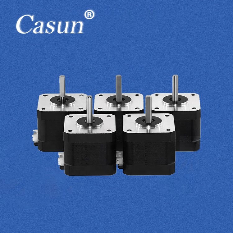 12V DC Motor Nema 17 23 32 34 42 57 Hybrid Stepper Motor 17HS13 Electric Flat Step Motor 0.4 Amp, Black