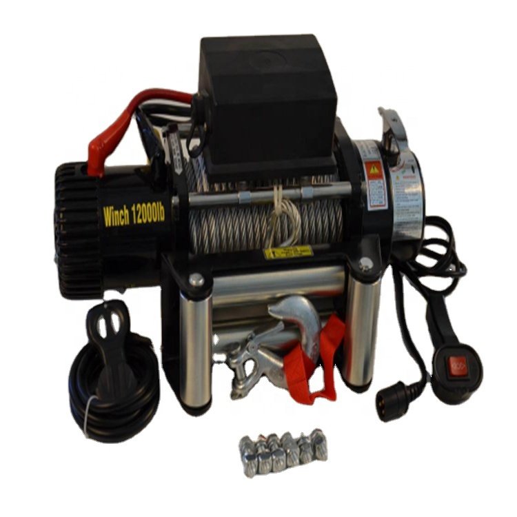 JIN YANG HU Small Trailer Boat Winch Electric with Synthetic Rope or Wire Rope for Car Suv jeep