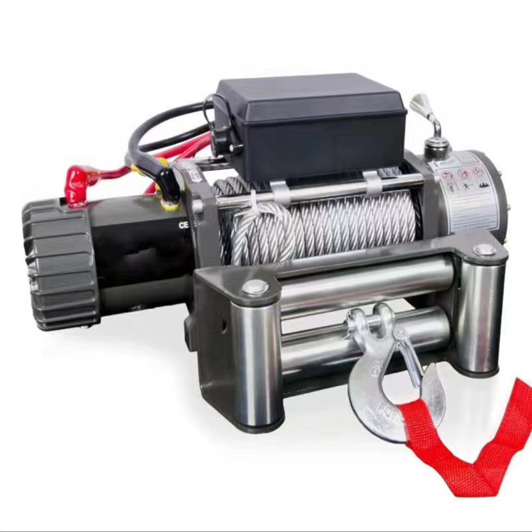 JIN YANG HU Small Trailer Boat Winch Electric with Synthetic Rope or Wire Rope for Car Suv jeep