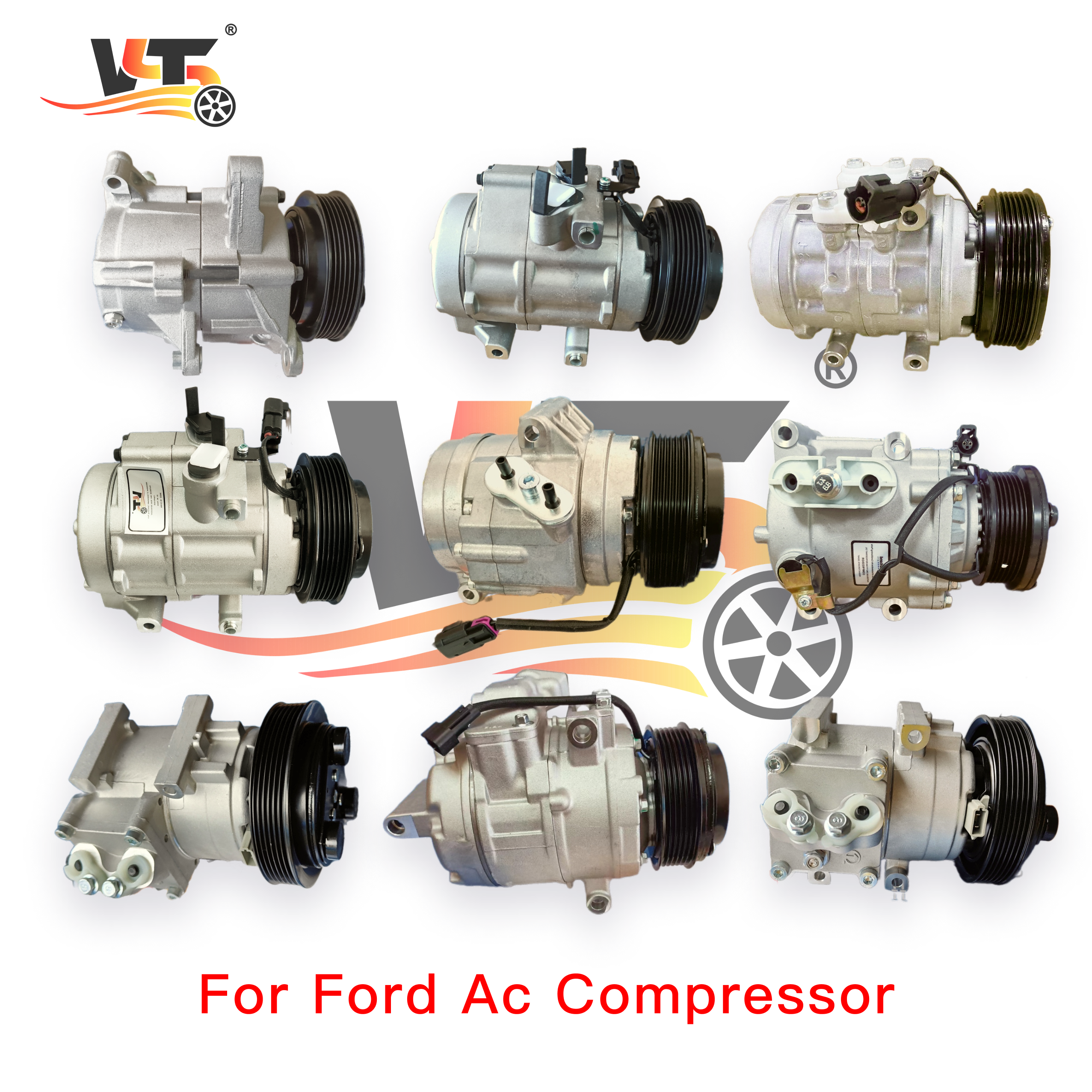 12V Car Compressor AC.1715092 for FORD RANGER/MAZDA 10S13C Truck Auto Air Compressor AC Compressor OE 1715093 AB3919D629BC