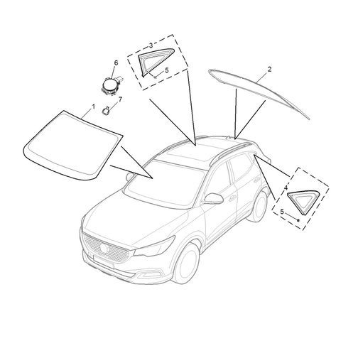 NO.Original Offical Genuine Auto Body Parts MAXUS lower windshield assembly