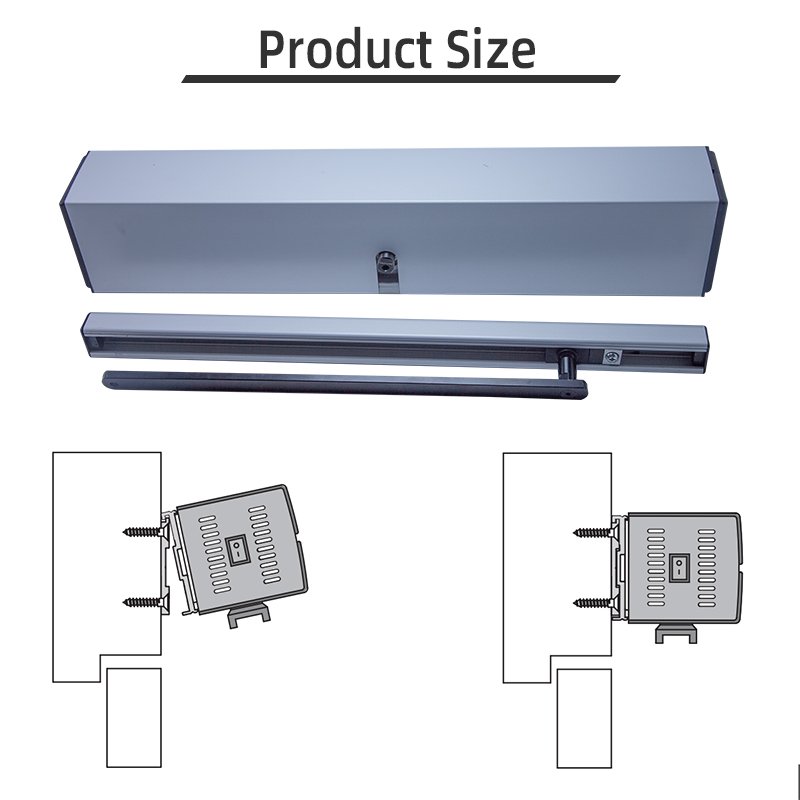 Residential 120 kg Single Soft Close Hanging Auto Electric Door Closer/Opener Automatic Door Swing Sliding Gate Motor Opener