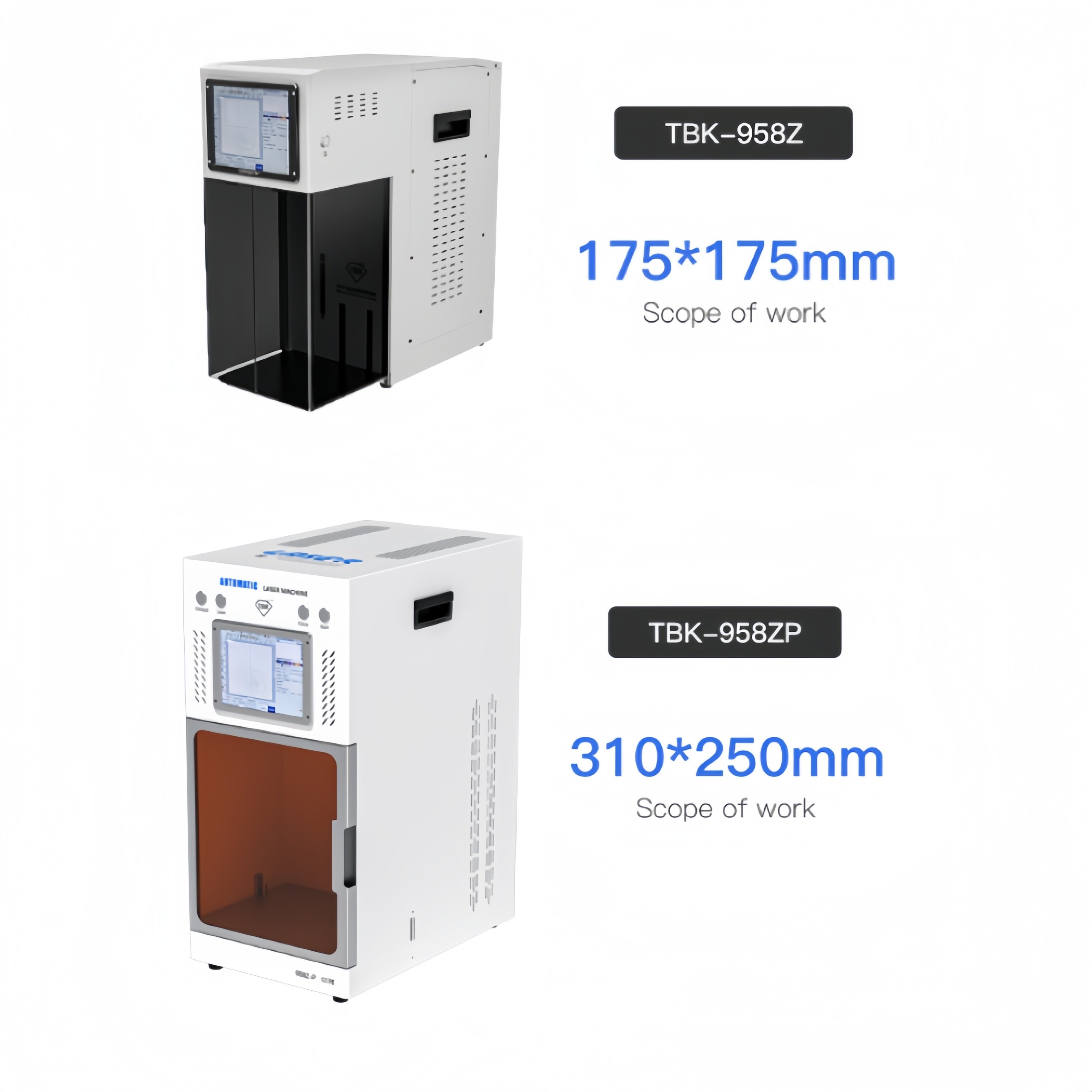 High Quality 2025 TBK 958ZP Laser Machine UV Laser Screen Separator Machine Large Work Area Working Scope Purple Light