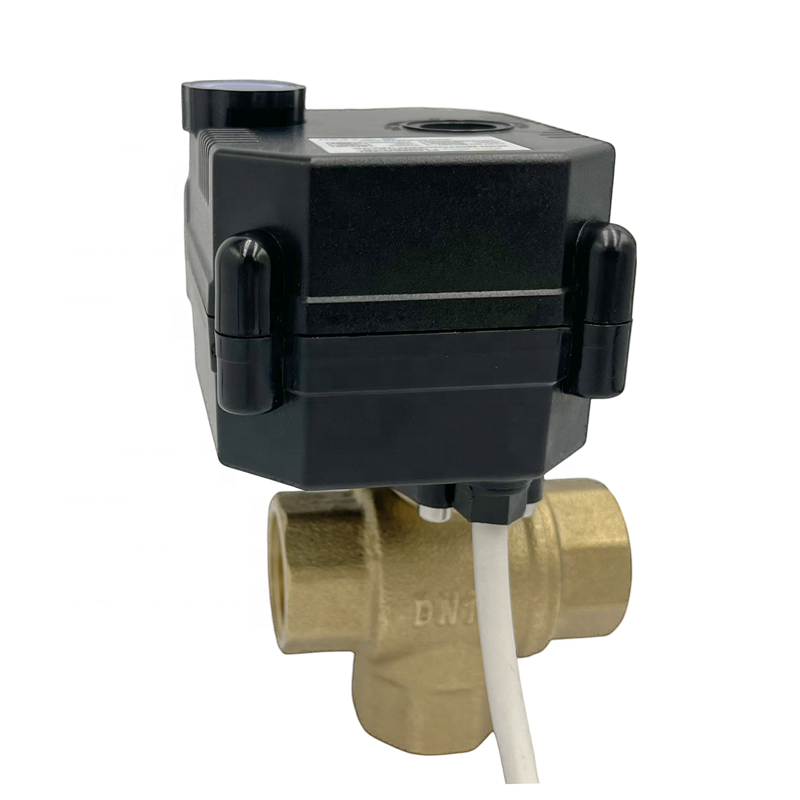 2-way Motorized Flow Control Valve Brass 12v 24v Stainless Steel Electric Water Ball Valve 1/2'' 3/4'' 1''