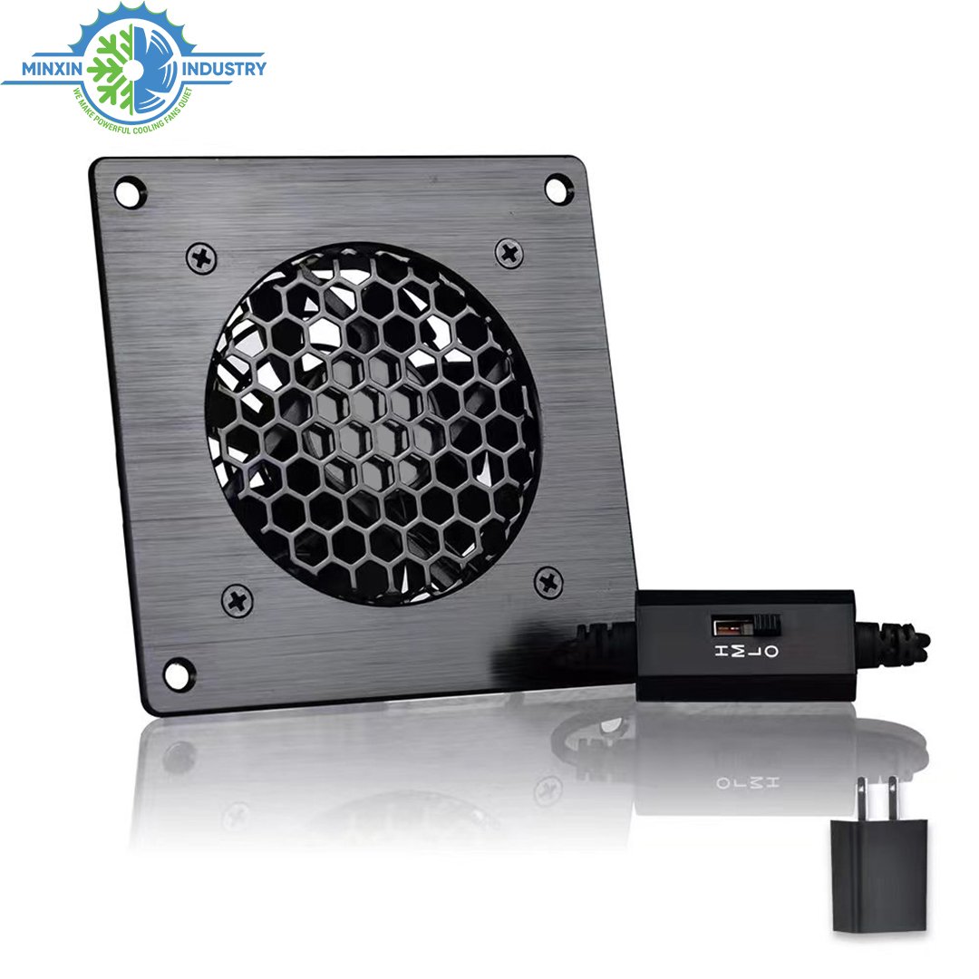 Auto Speed Control Fan with Temperature Sensor 120mm USB Fan Cabinet Ventilation Fan