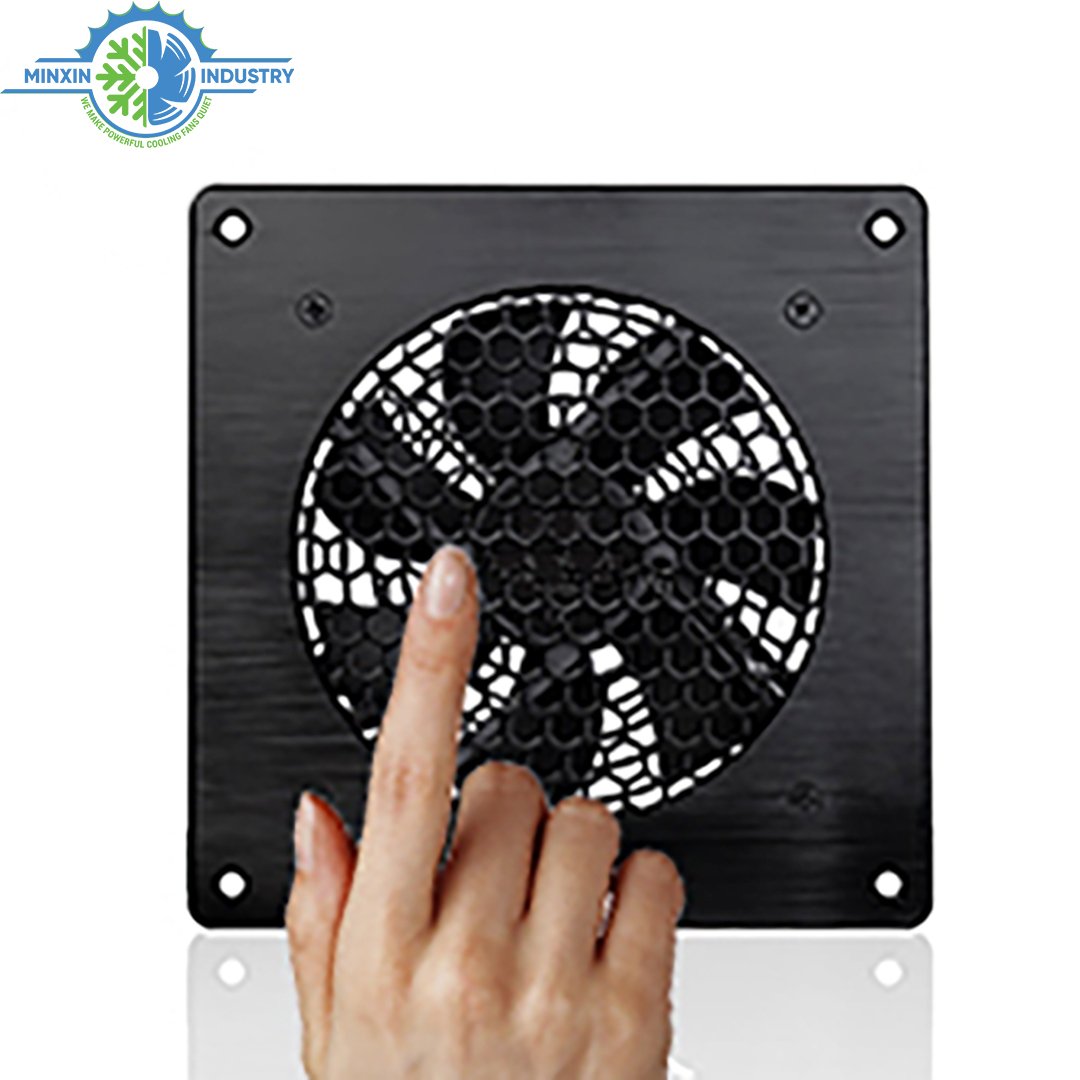 Auto Speed Control Fan with Temperature Sensor 120mm USB Fan Cabinet Ventilation Fan