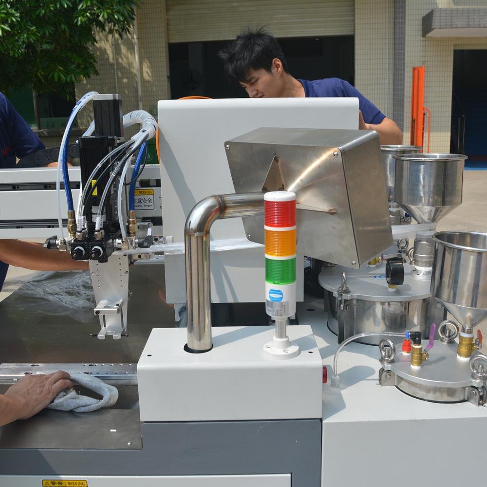 Full Automatic LED Soft Strip Light Polyurethane Dispenser ab Glue Dispensing Machine