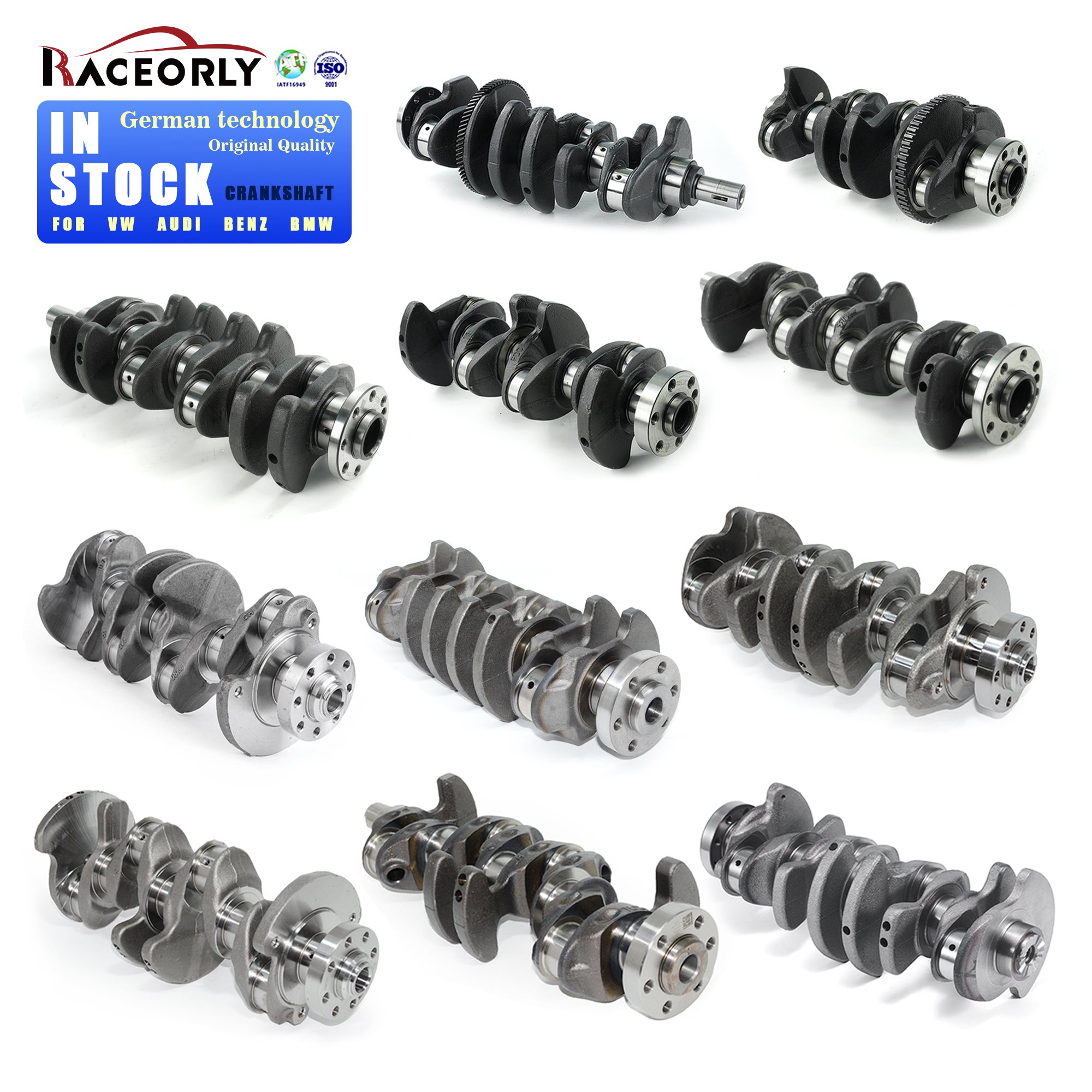 Auto Spare Parts 036105101AL Engine Crankshafts Rodamientos for vw Volkswageo Polo vw Beetle CFN1.6 Ea111 Lavida Forged Cranks