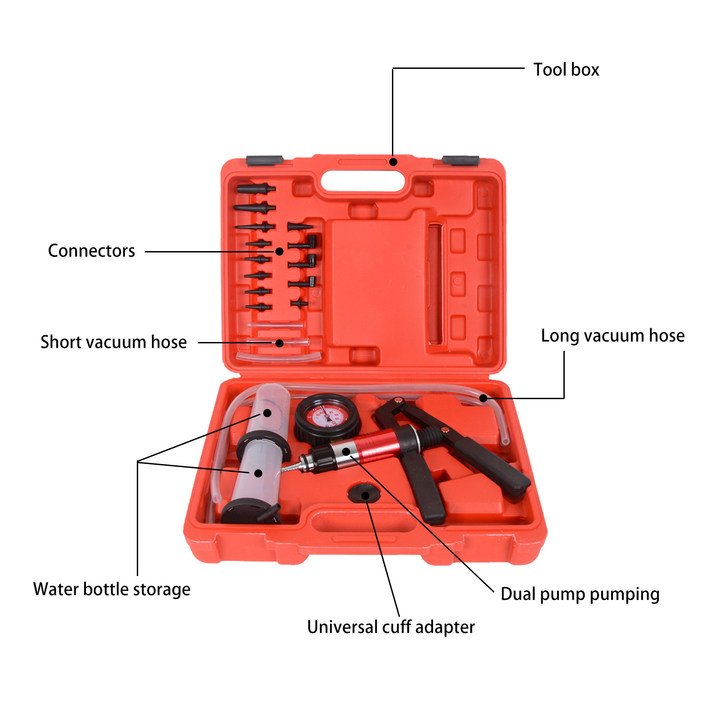 2024 Motorcycle Auto General Handheld Vacuum and Pressure Pump Manual Vacuum Pump