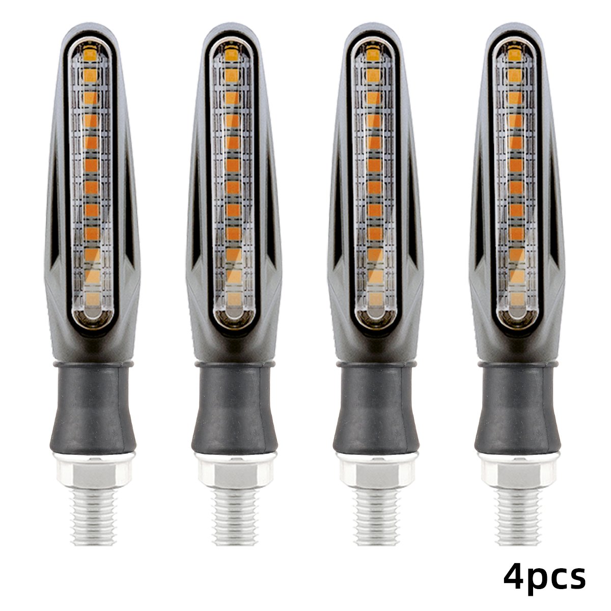12V Led Motorcycle Turn Single Light Indicator Waterproof Flowing Water Direction Lamp for Auto Motor Driving Rear Warning Light