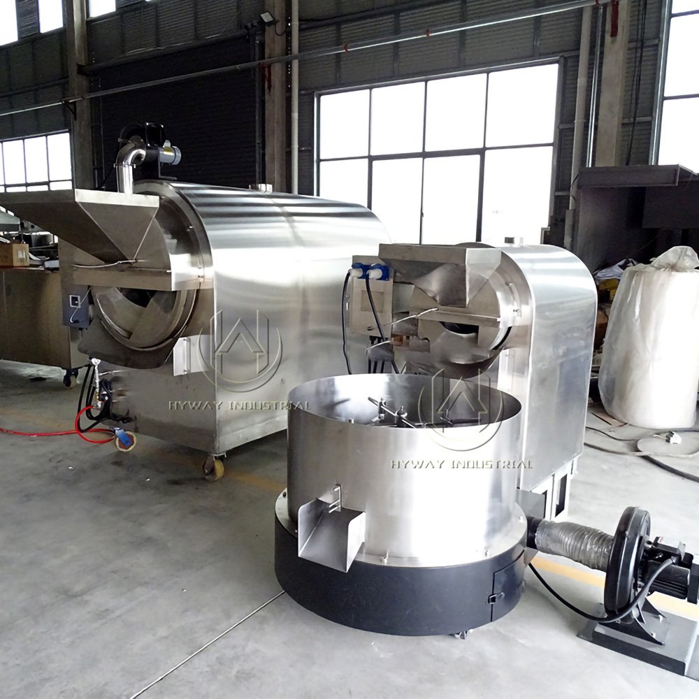 30-500kg/batch Stainless Steel Electric Gas Heating Coca Coffee Beans Grain Pistachio Soybean Seeds Nut Roaster Roasting Machine