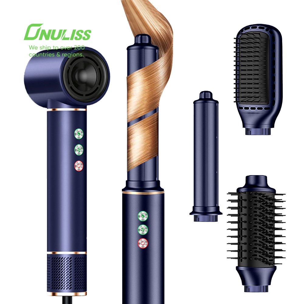 Multistyler 5 in 1 Hair Stying Tools Professional Hair Straightener Curler Ionic Hair Dryer Hot Air Brush Set for Home Salon