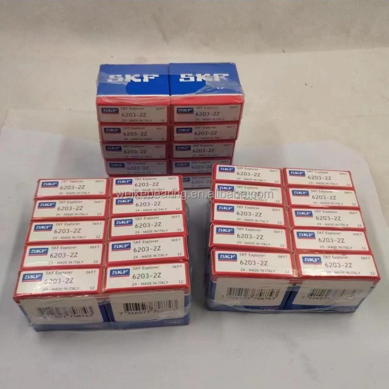 Original SK F 6200 62016202 62036204 Auto Bearing Supplier N SKGcr15 Nylon Cage Single Double Row Deep Groove Ball Bearing Steel