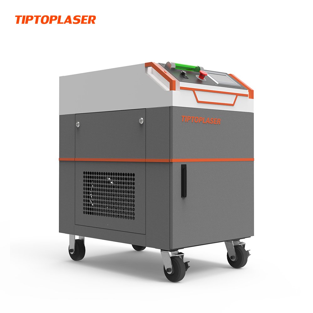 TIPTOPLASER 200W 300W Paint Coating Cleaning Pulse Laser for Auto Parts Clean Paint Rust Laser Cleaning Stone Oil Machine