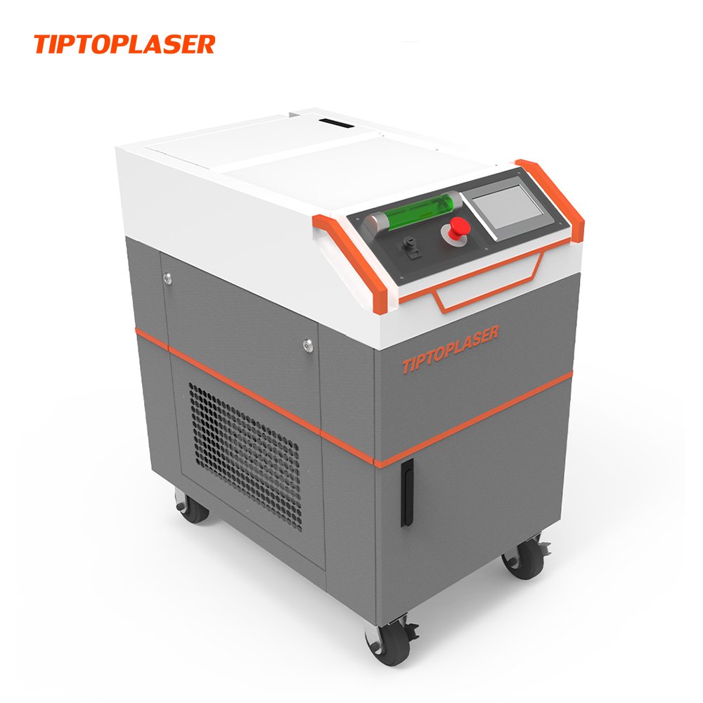 TIPTOPLASER 200W 300W Paint Coating Cleaning Pulse Laser for Auto Parts Clean Paint Rust Laser Cleaning Stone Oil Machine