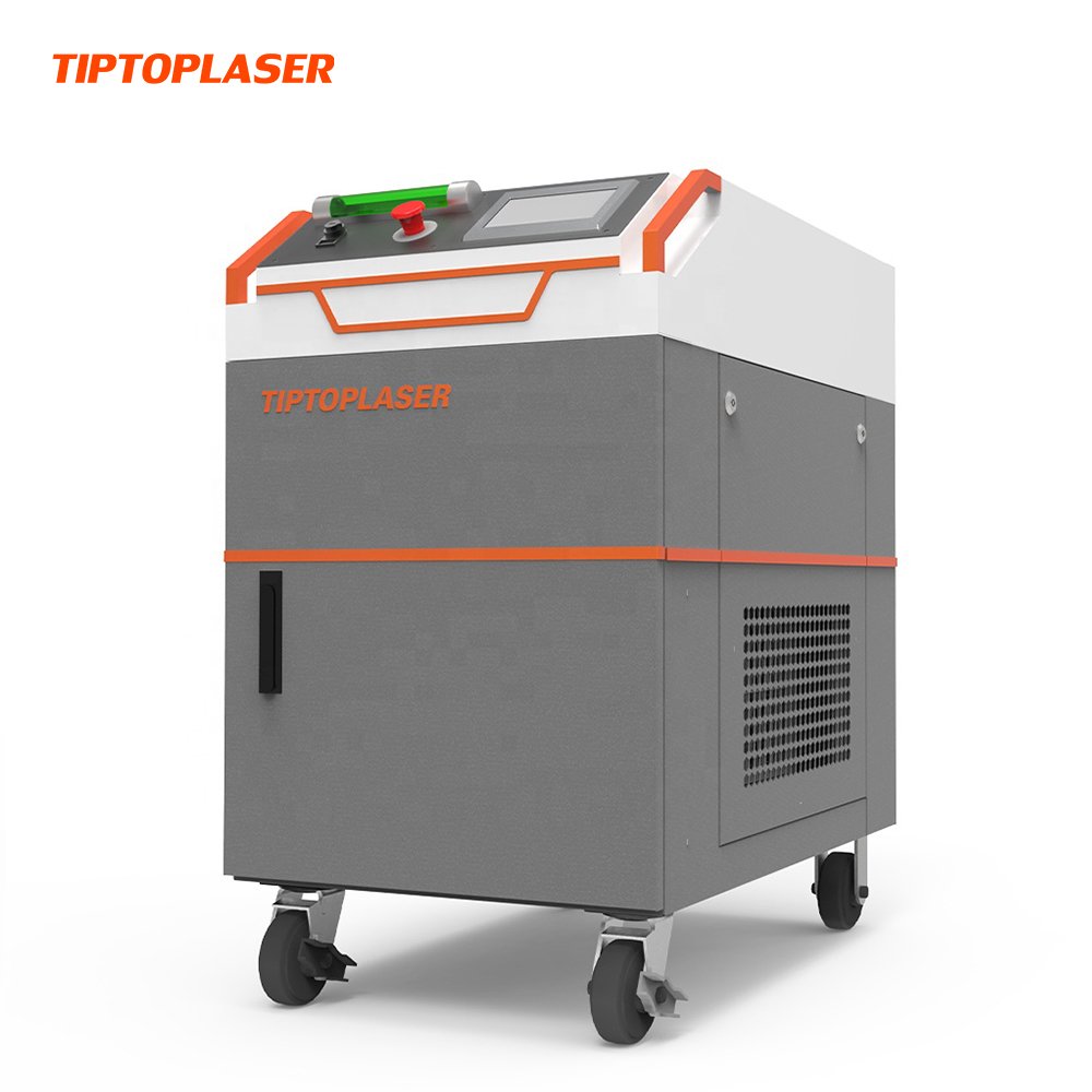 TIPTOPLASER 200W 300W Paint Coating Cleaning Pulse Laser for Auto Parts Clean Paint Rust Laser Cleaning Stone Oil Machine