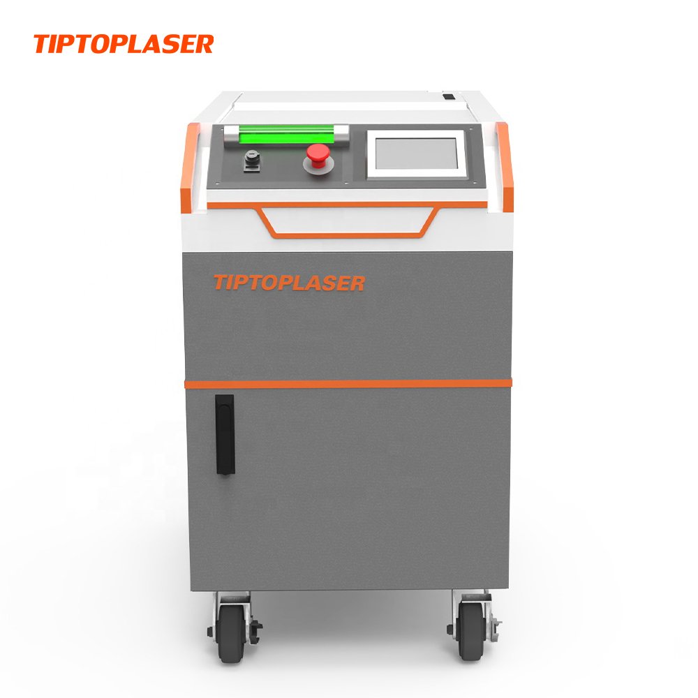 TIPTOPLASER 200W 300W Paint Coating Cleaning Pulse Laser for Auto Parts Clean Paint Rust Laser Cleaning Stone Oil Machine