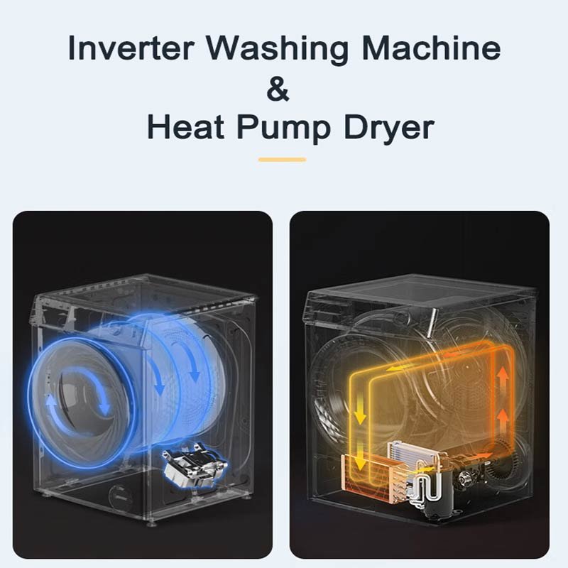 SKYWORTH Factory OEM 7 8 9 10 KG 12 KG 2 in 1 Hotel Hospital Double Washing Machine Washer Dryer and Drying Machines Combo