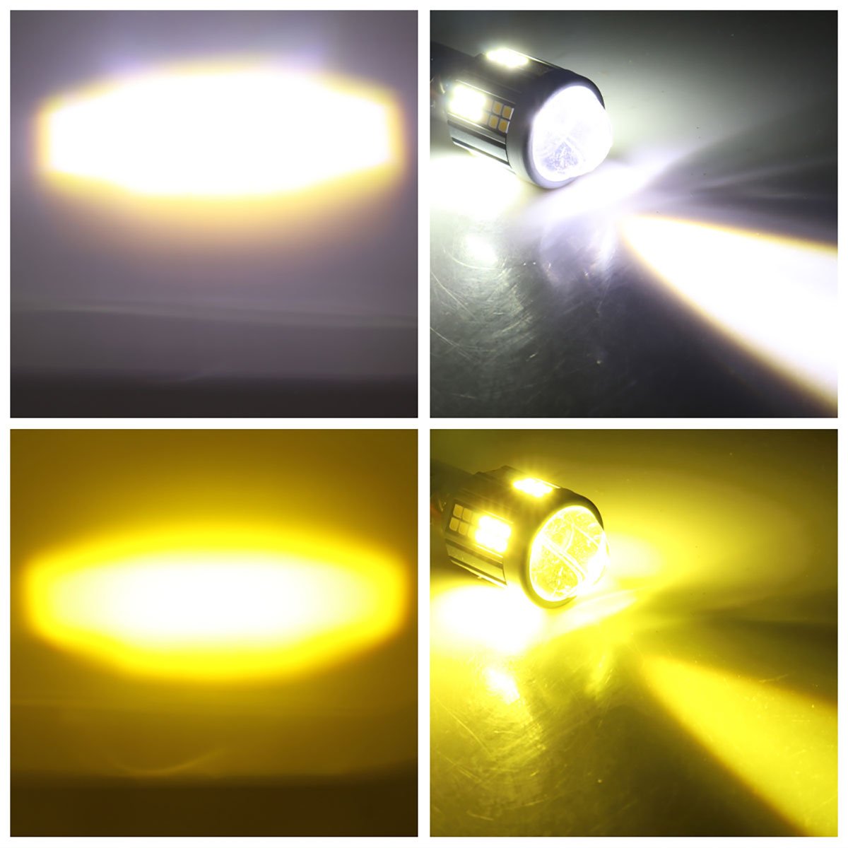 High Brightness DC12-80V Motorcycle Headlight Bulbs BA20D H4 White Amber for Motorcycle Spotlights Bulb