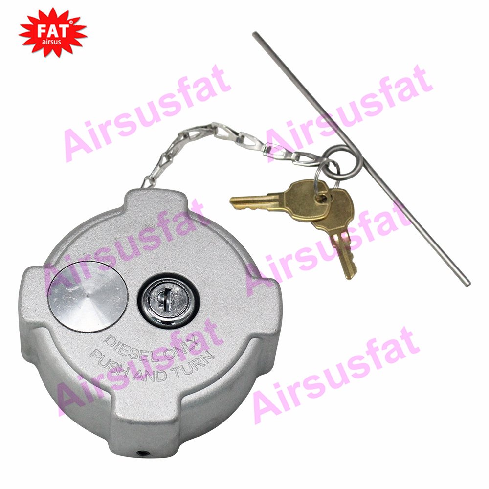 For Freightliner Trucks Aluminum Locking Diesel Fuel Tank Cap With Tether Auto Parts