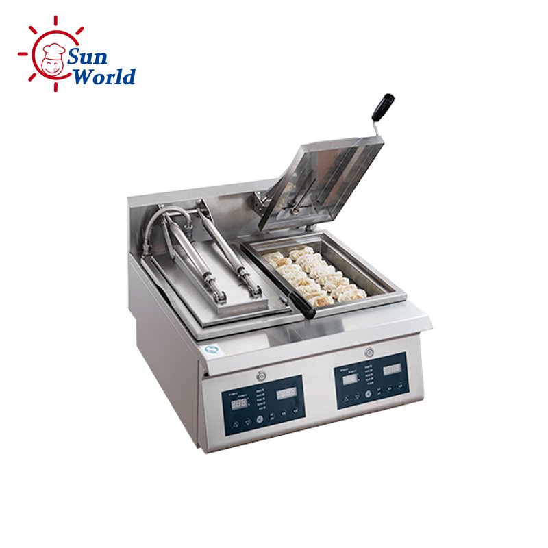 Electric Fried Gyoza Griddle Single Type Cooker Grill Equipment Dumpling Fryer Machine