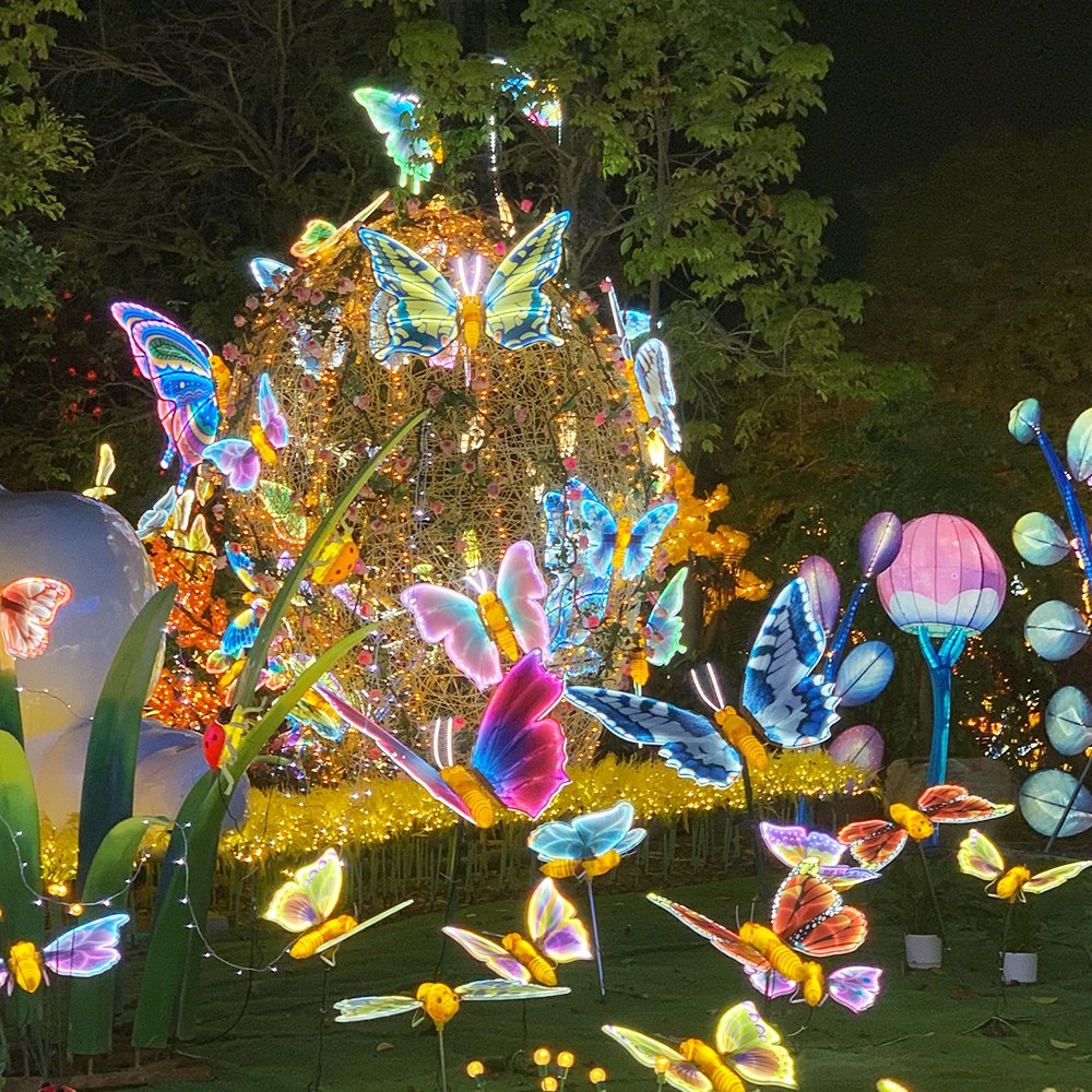 Led Moveable Butterfly Giant Led Light up Led Butterfly for Midsummer Holiday Lighting Halloween Christmas Decoration