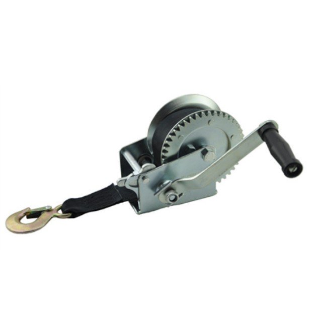 1200 Lbs Hand Winch for Boat ATV Boat Winch Strap with Hook Hand Winch Manual
