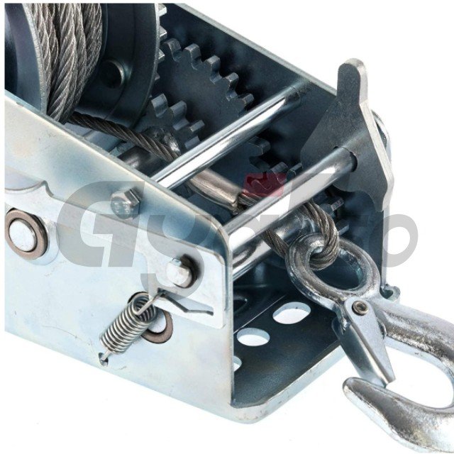 1200 Lbs Hand Winch for Boat ATV Boat Winch Strap with Hook Hand Winch Manual