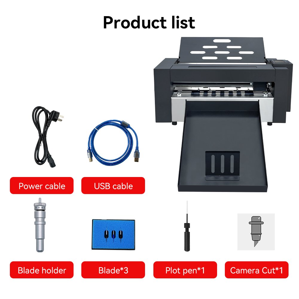 Fully Automatic High Speed A3+ UV DTF Adhesive Sticker Auto Feed Cutter/Paper Cutting Machine/Digital Die Cutting Machine